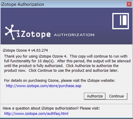 izotope authorization file